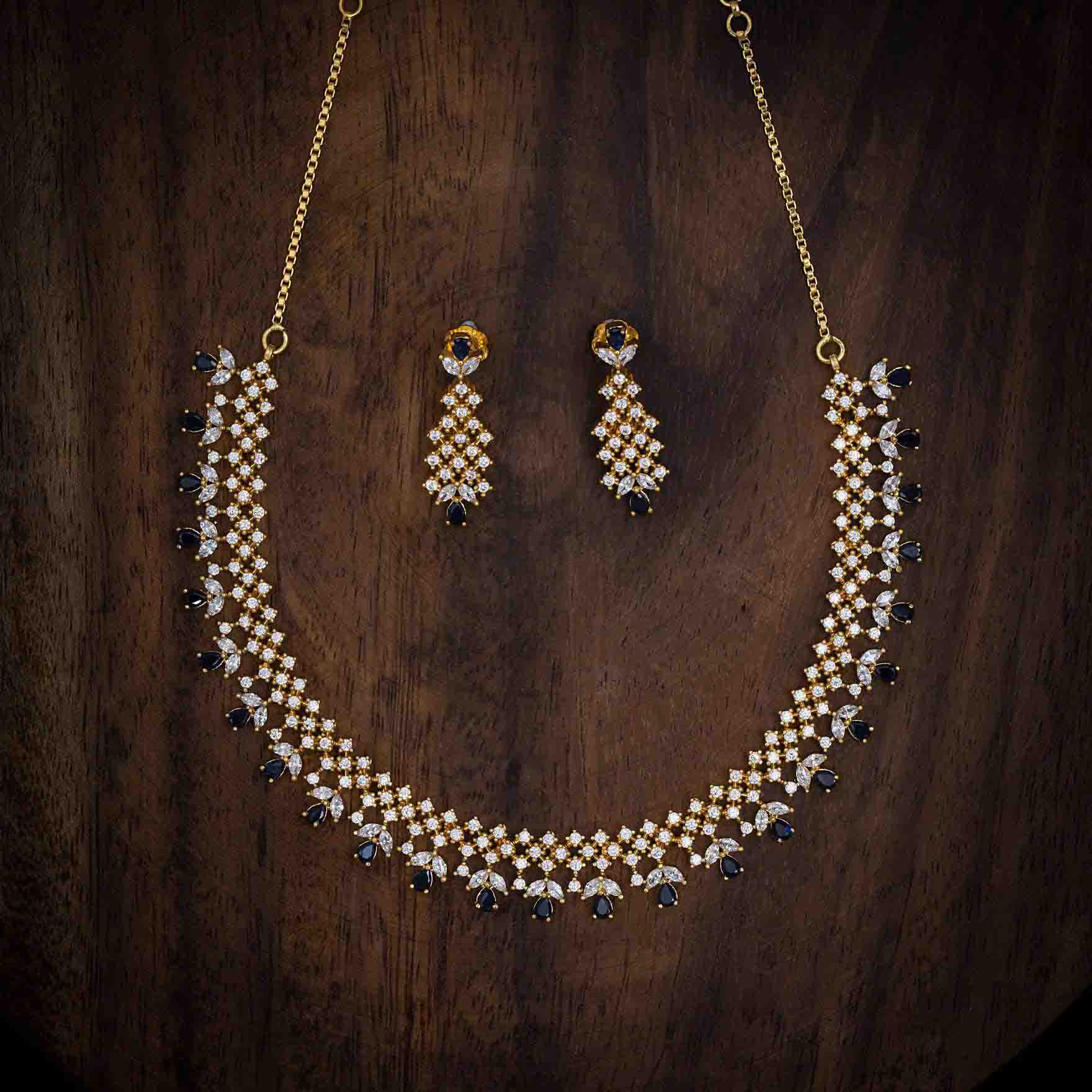 Necklace PSNS49WBL-036,PSHST66WBL-061 - Parakkat Jewels