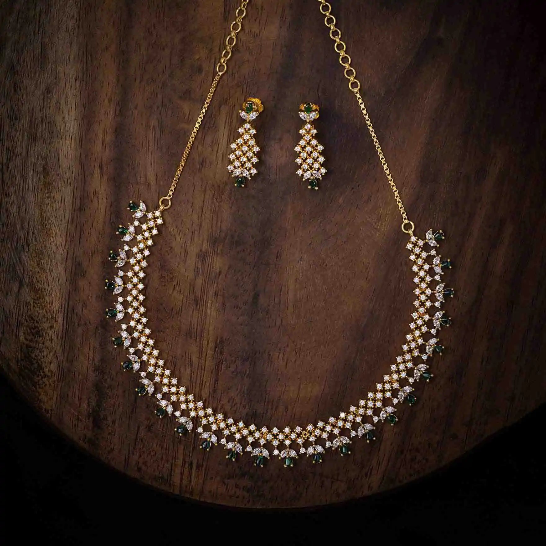 Necklace PSNS49WG-036,PSHST66WG-061 - Parakkat Jewels