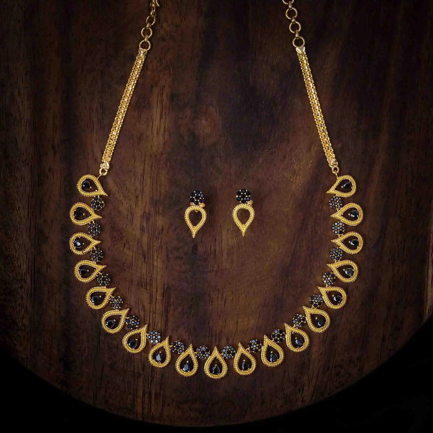 Necklace PSNS56B-035,PSST150B-041 - Parakkat Jewels