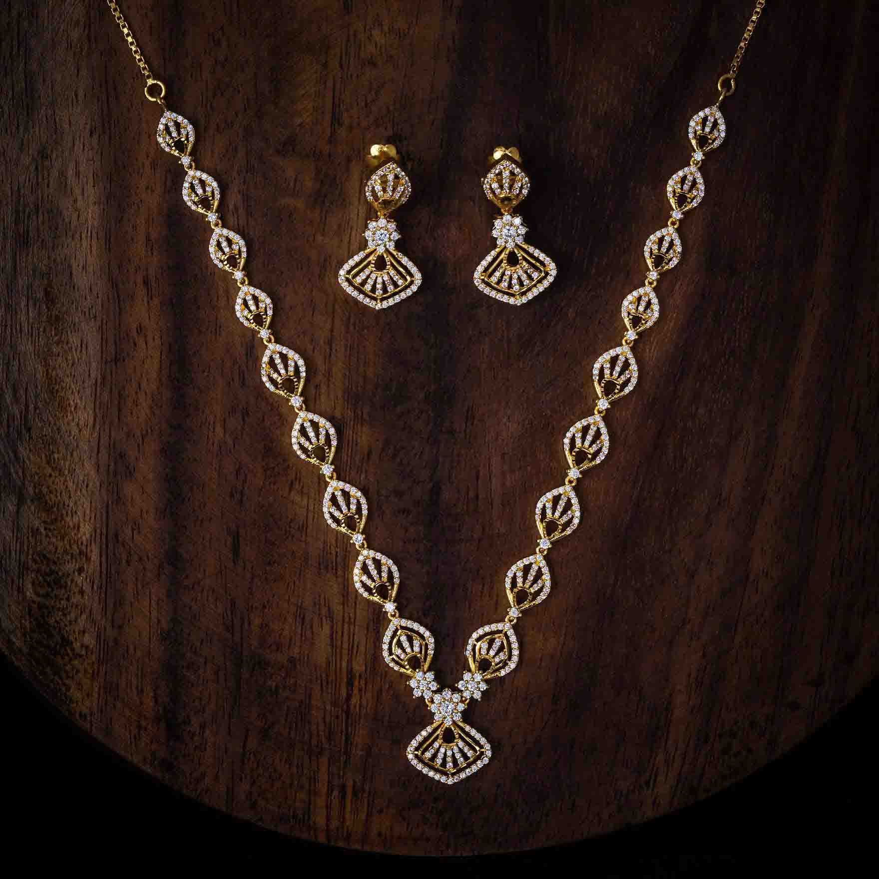 Necklace PSNS57W-035,PSHST79W-061 - Parakkat Jewels