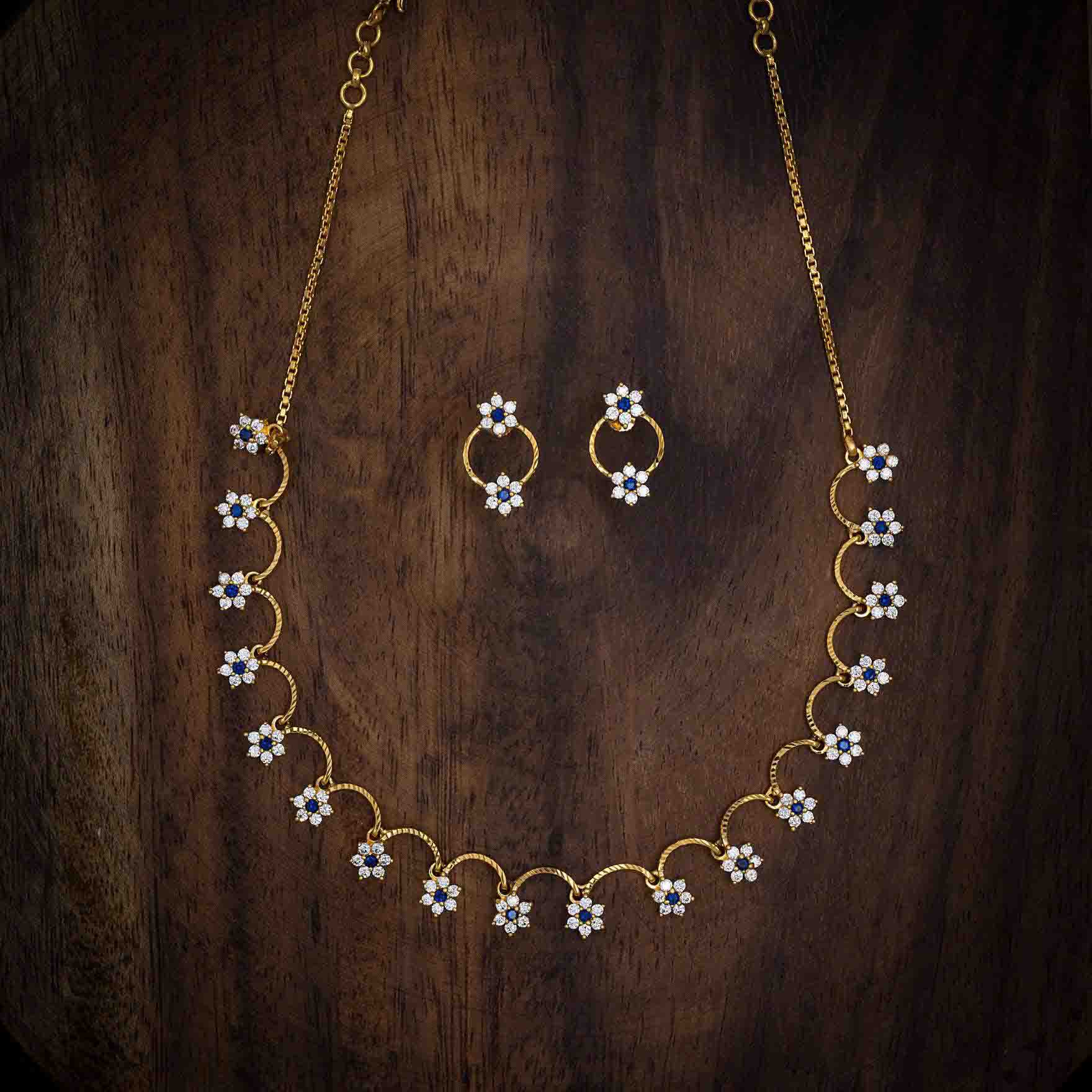 Necklace PSNSS65WBL-035 - Parakkat Jewels