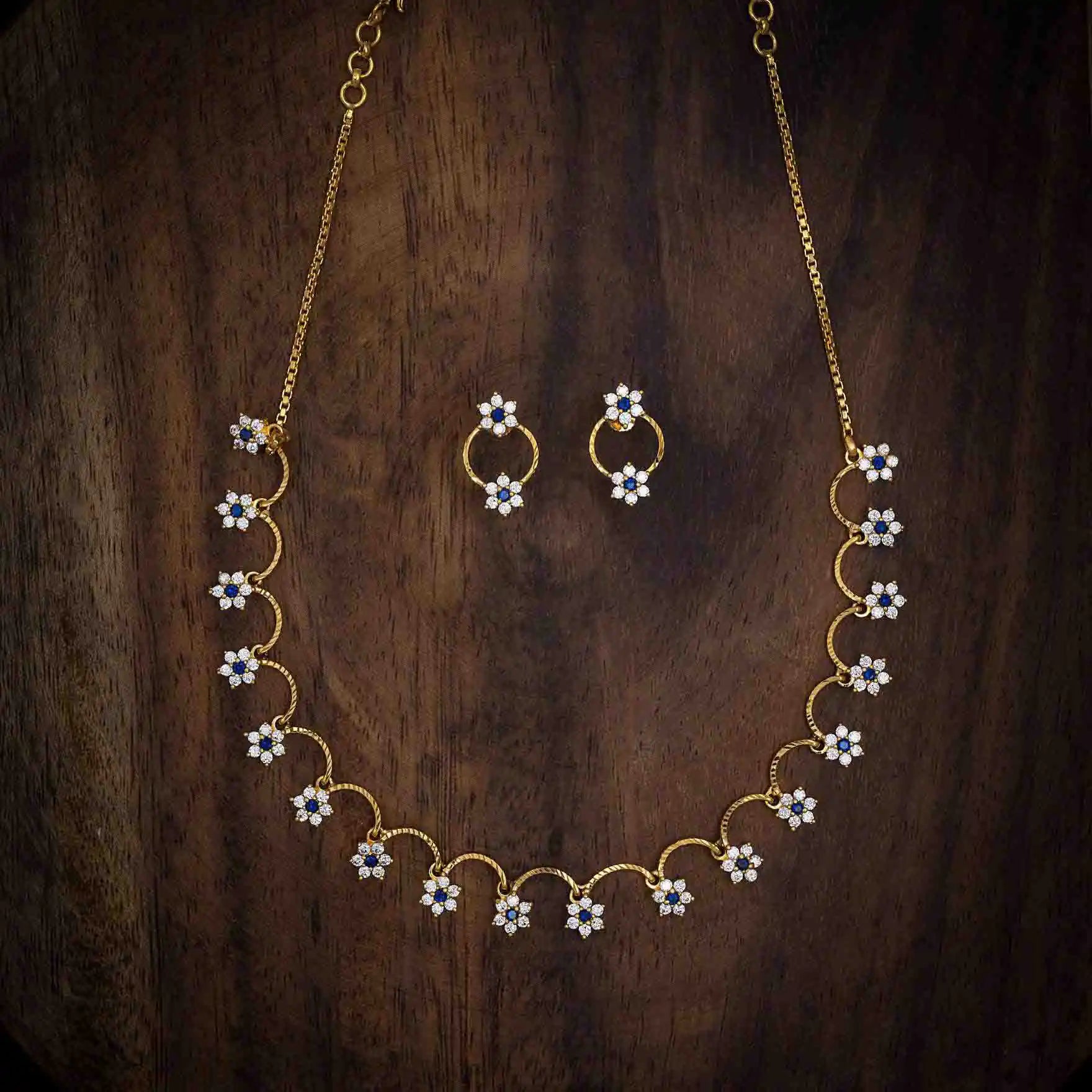 Necklace PSNSS65WBL-035 - Parakkat Jewels