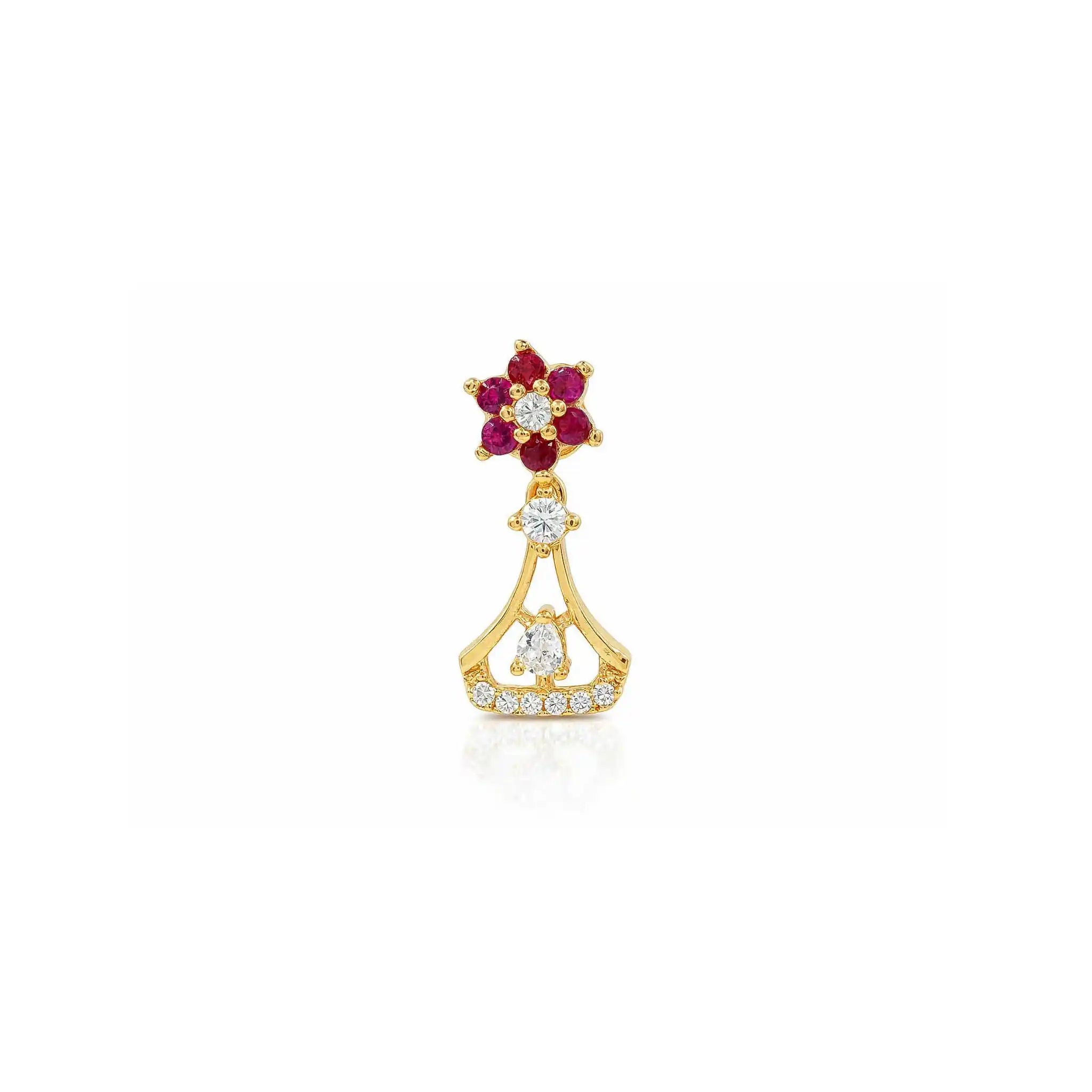 Stone necklace stud PSNS129WR-035, PSHST291WR-041