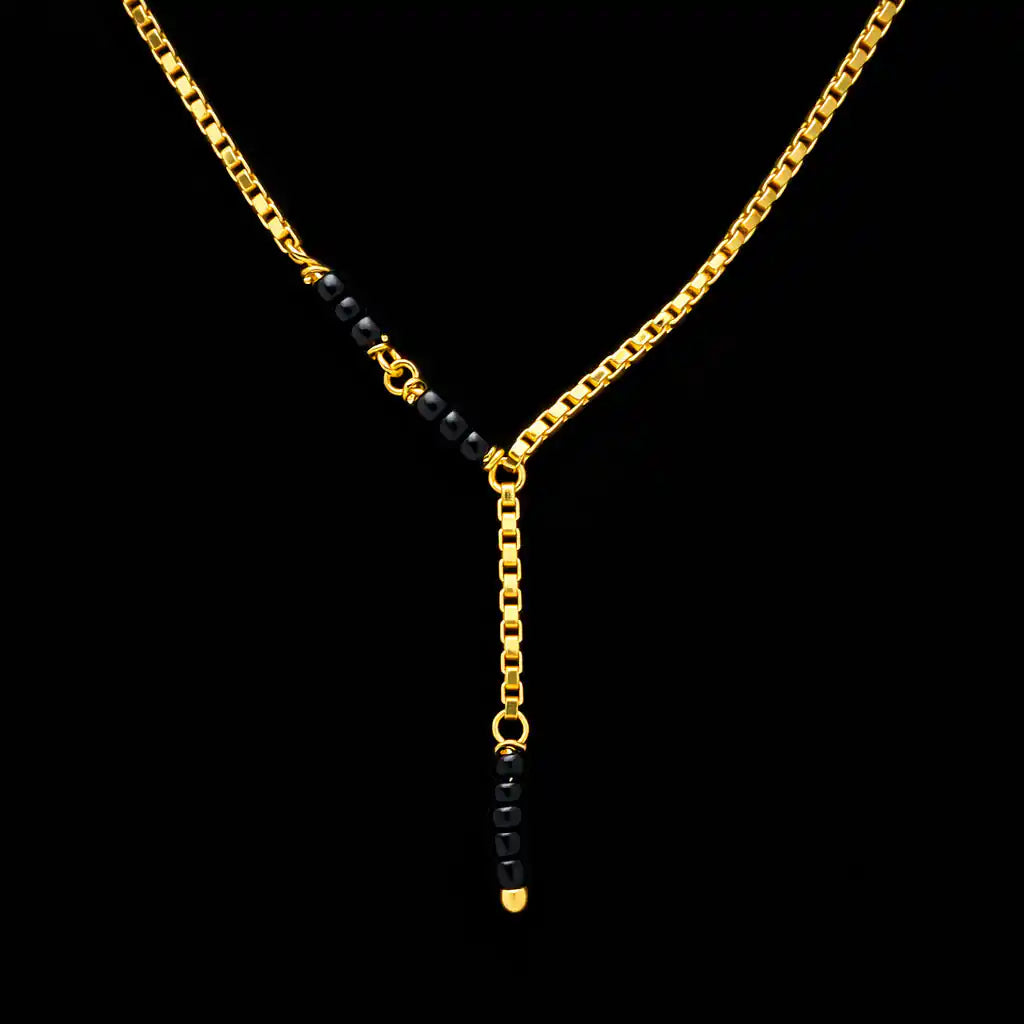 Black bead Necklace PPNS12BO-053