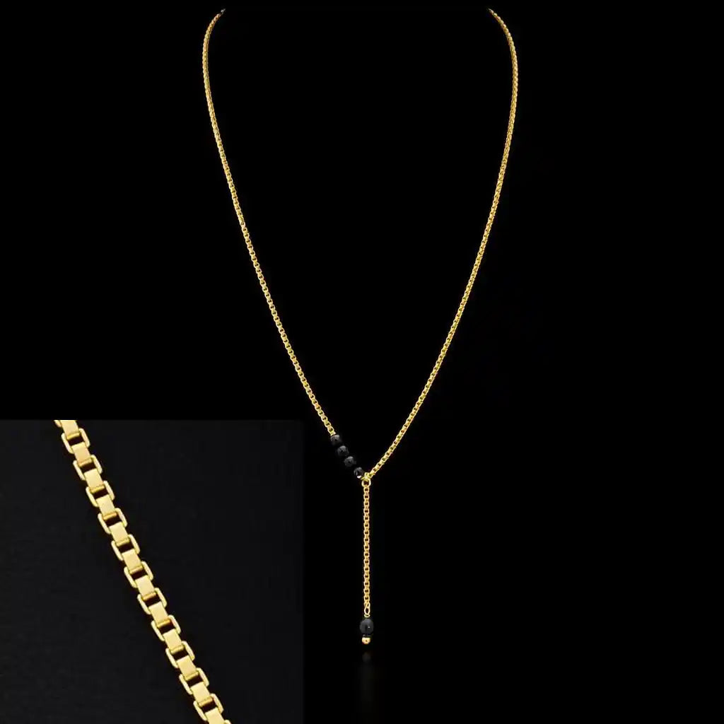 black bead necklace