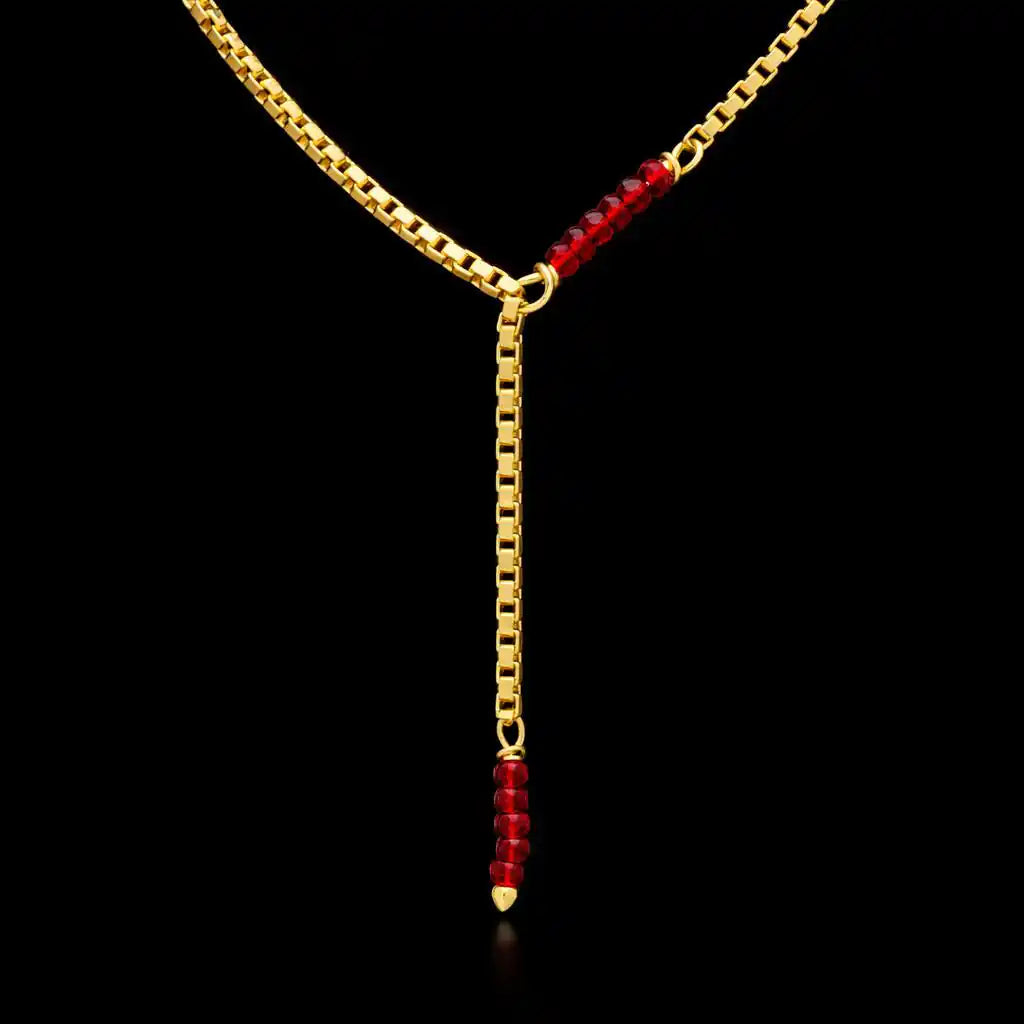 Coral Stone Necklace PPNS11R-053
