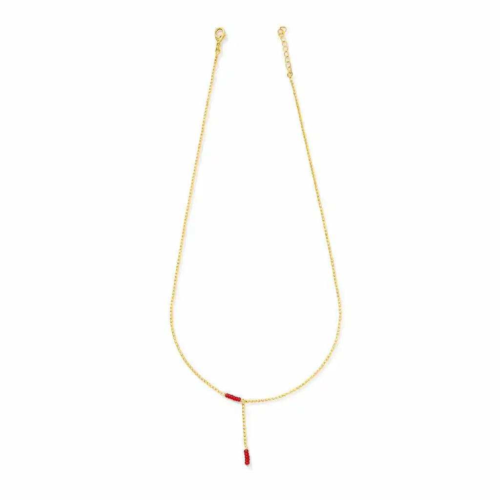 Coral Stone Necklace PPNS11R-053