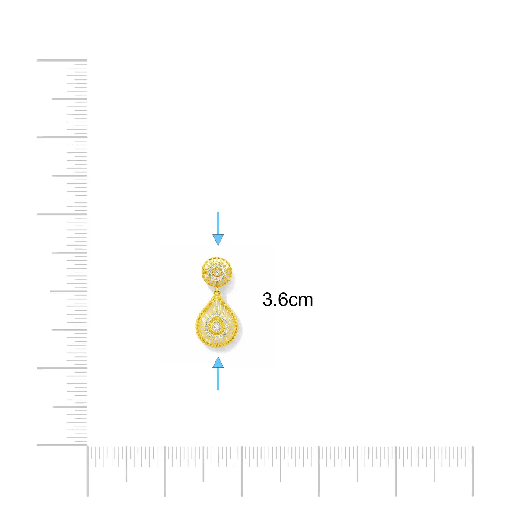 Hanging Stone Stud PSHST169W-041