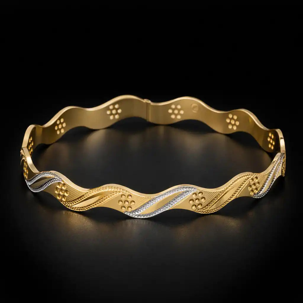 Rhodium Bangle PRGB242-091