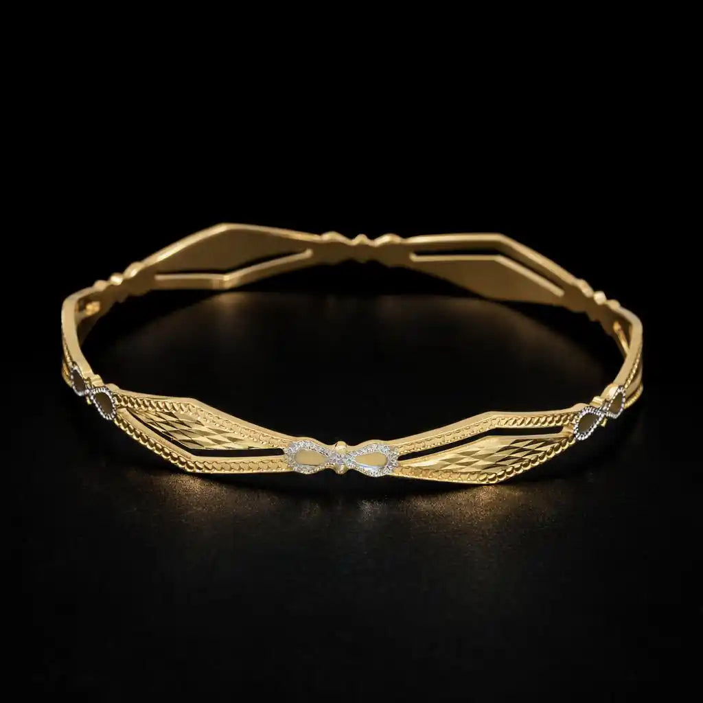 Rhodium bangle PRGB64-071