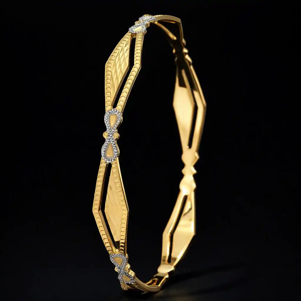 Rhodium bangle PRGB64-071
