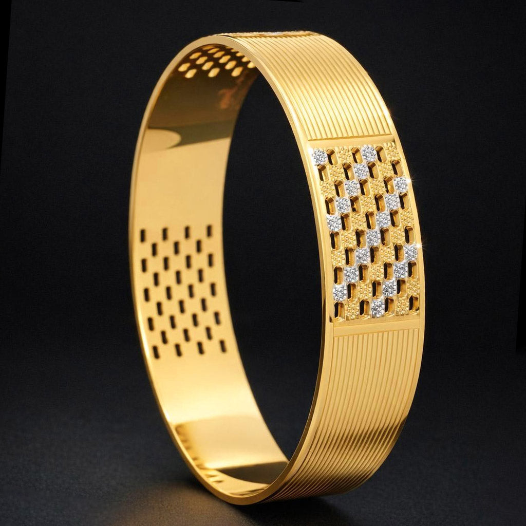 Rhodium Bangle PRGB34-003