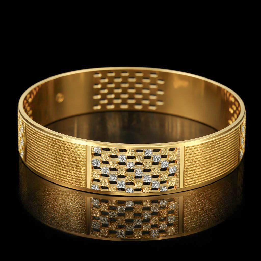 Rhodium Bangle PRGB34-003