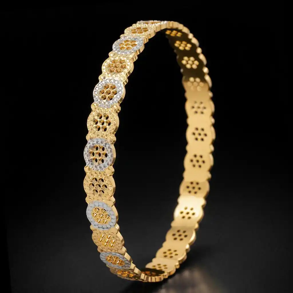 Rhodium Bangle PRGB243-091