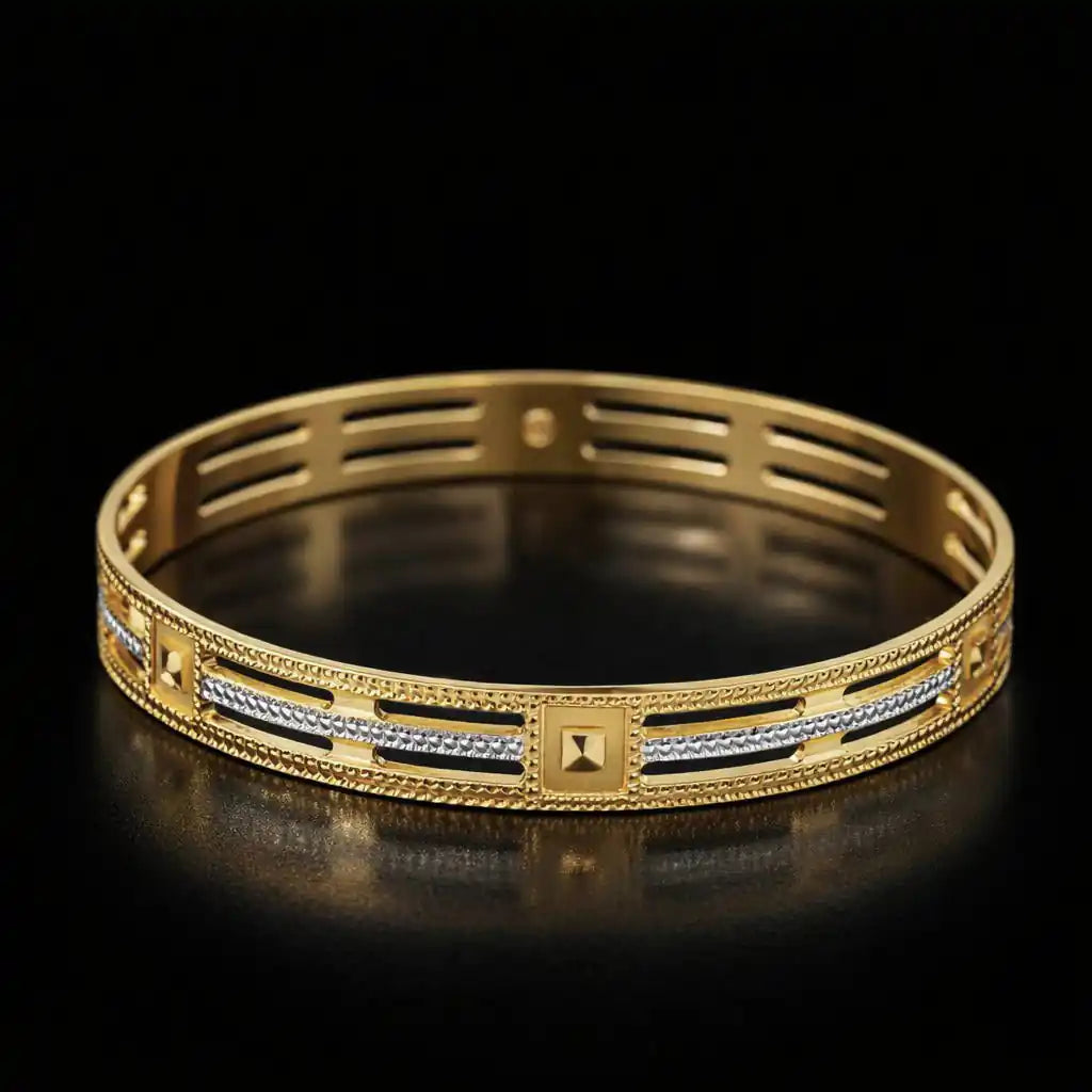 Rhodium Bangle PRGB279-091