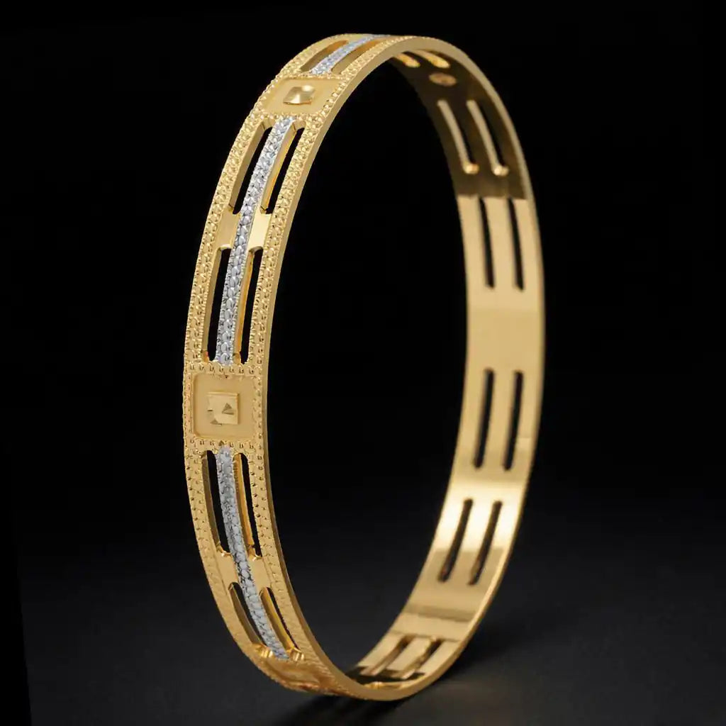 Rhodium Bangle PRGB279-091