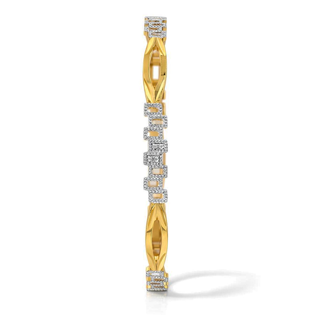 Rhodium Bangle PRGB64-061