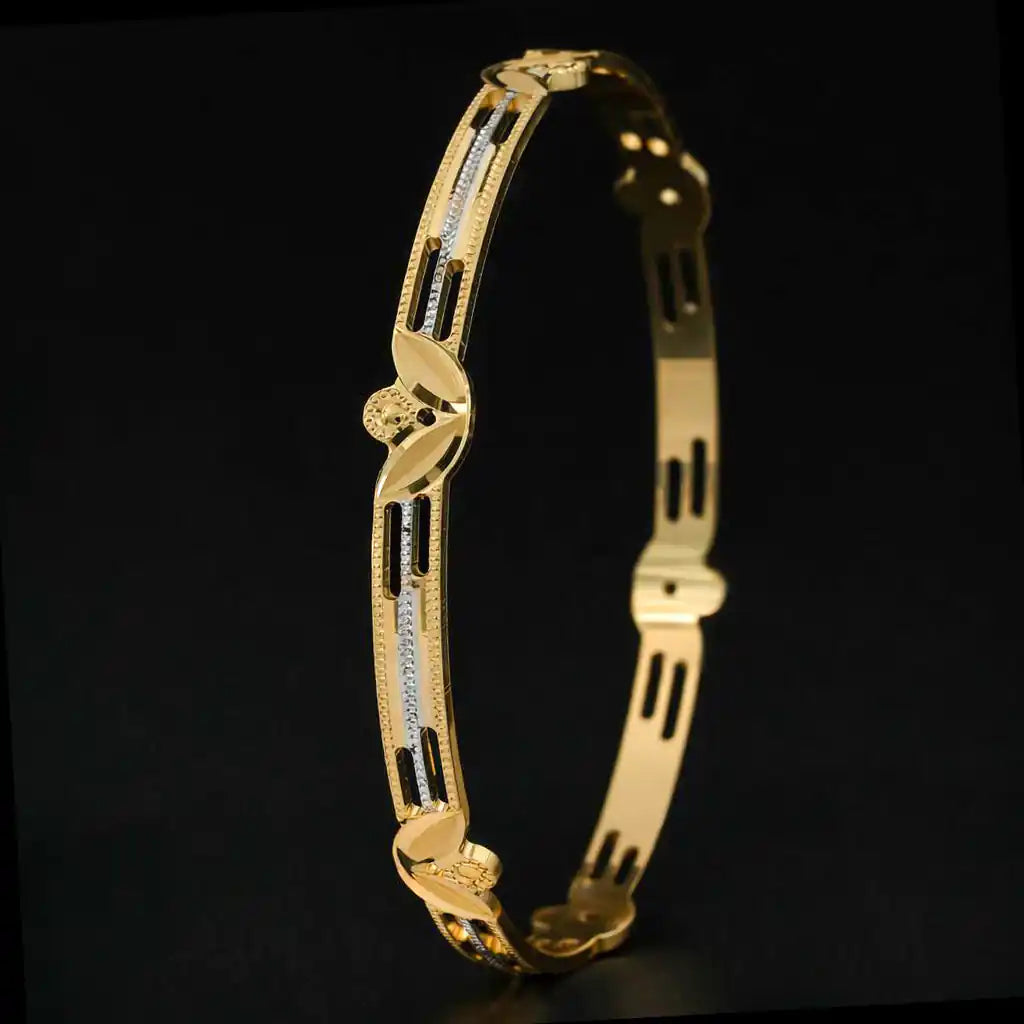 Rhodium Bangle PRGB71-071