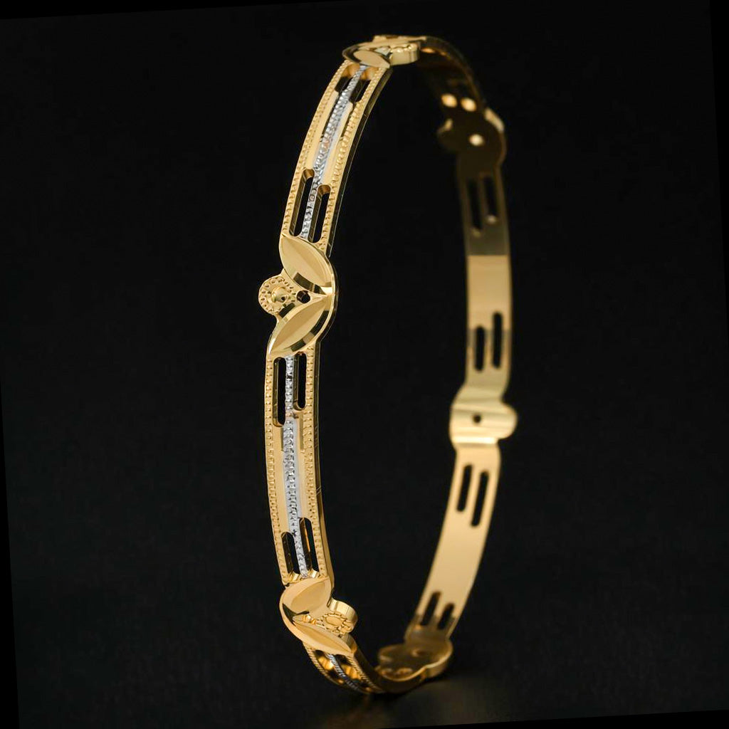 Rhodium Bangle PRGB71-071