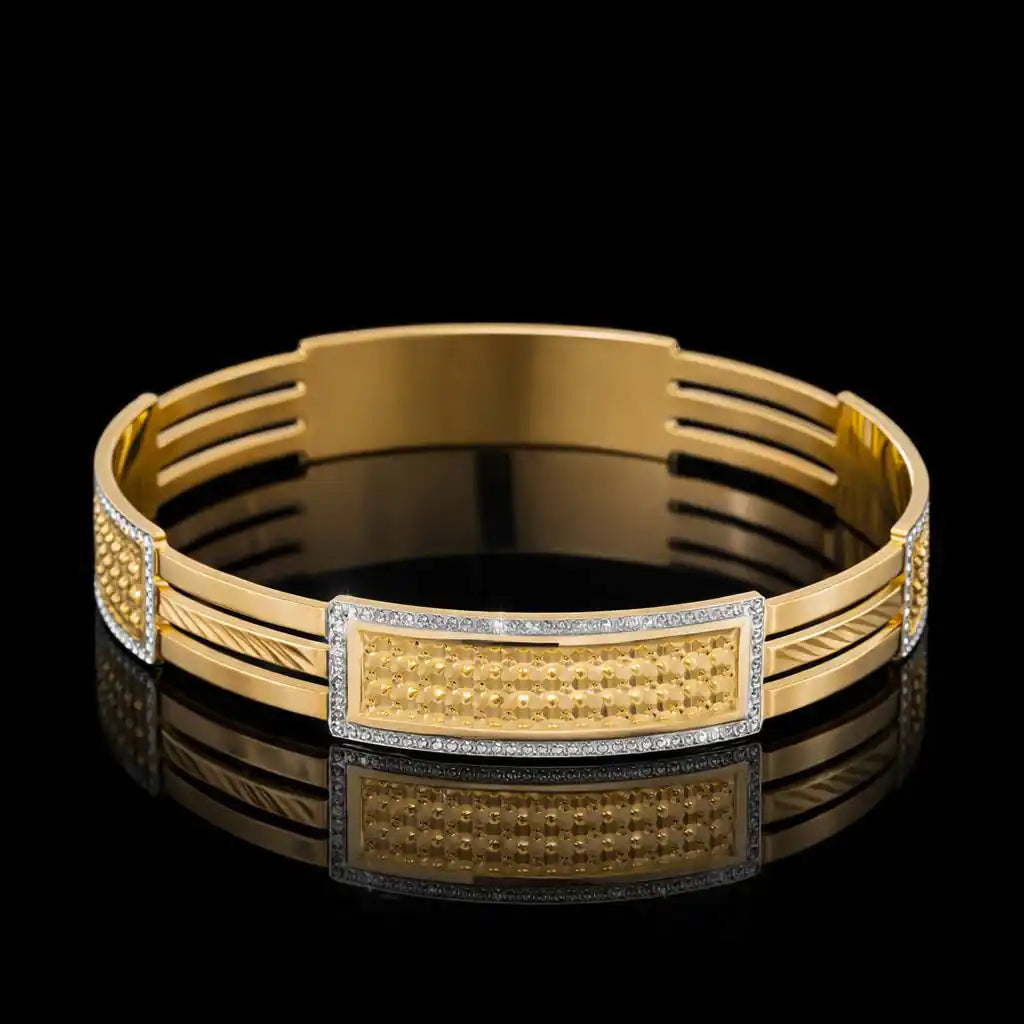 Rhodium Bangle PRGB129-062