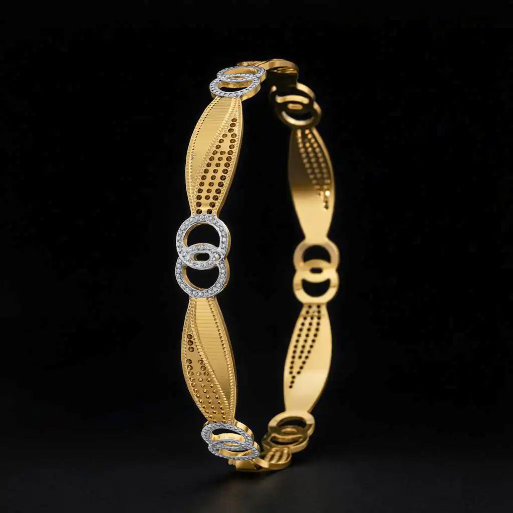 Rhodium Bangle PRGB218-091