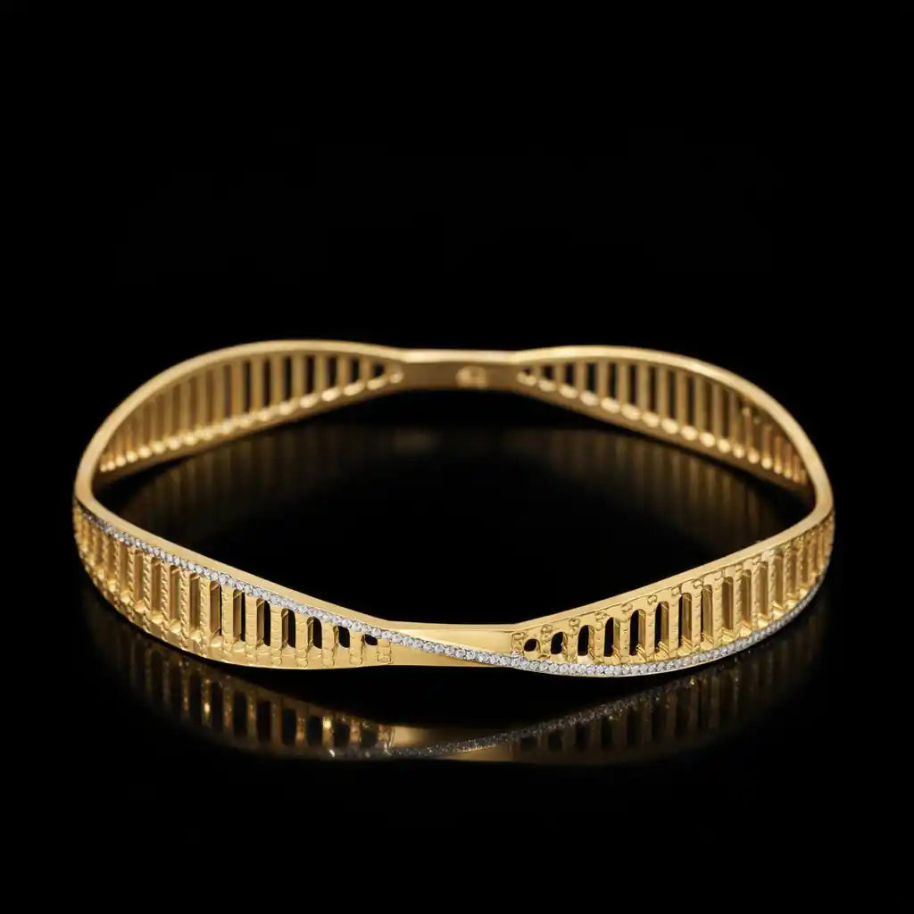 Rhodium Bangle PRGB277-091