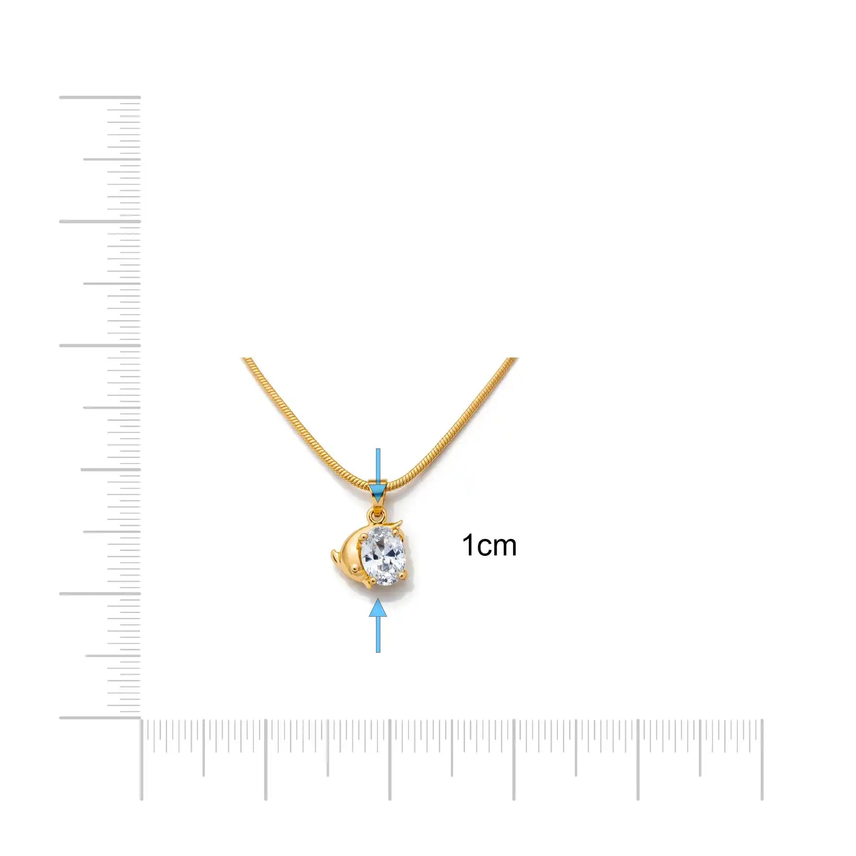 Golden Pendant PSLT114W-06