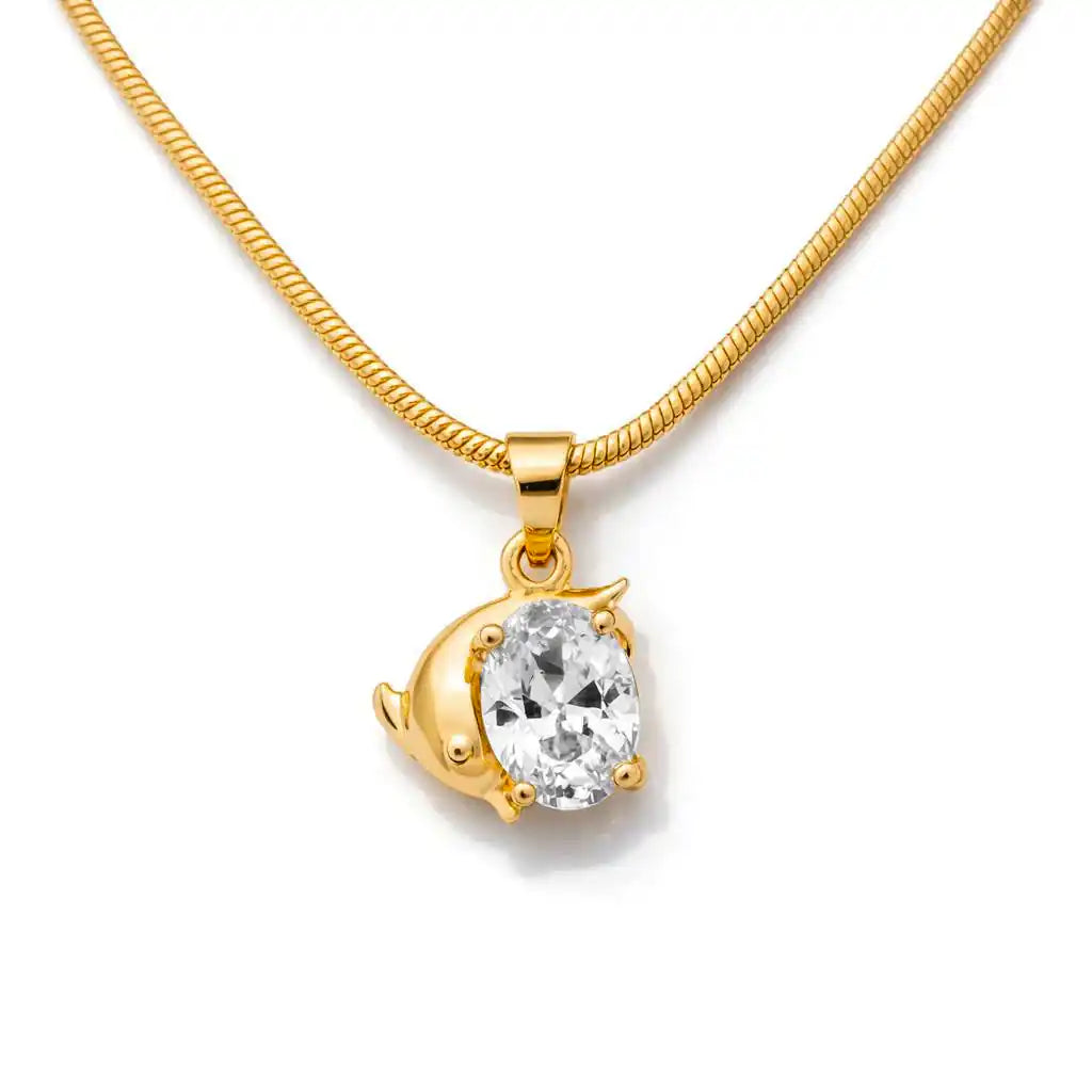 Golden Pendant PSLT114W-06