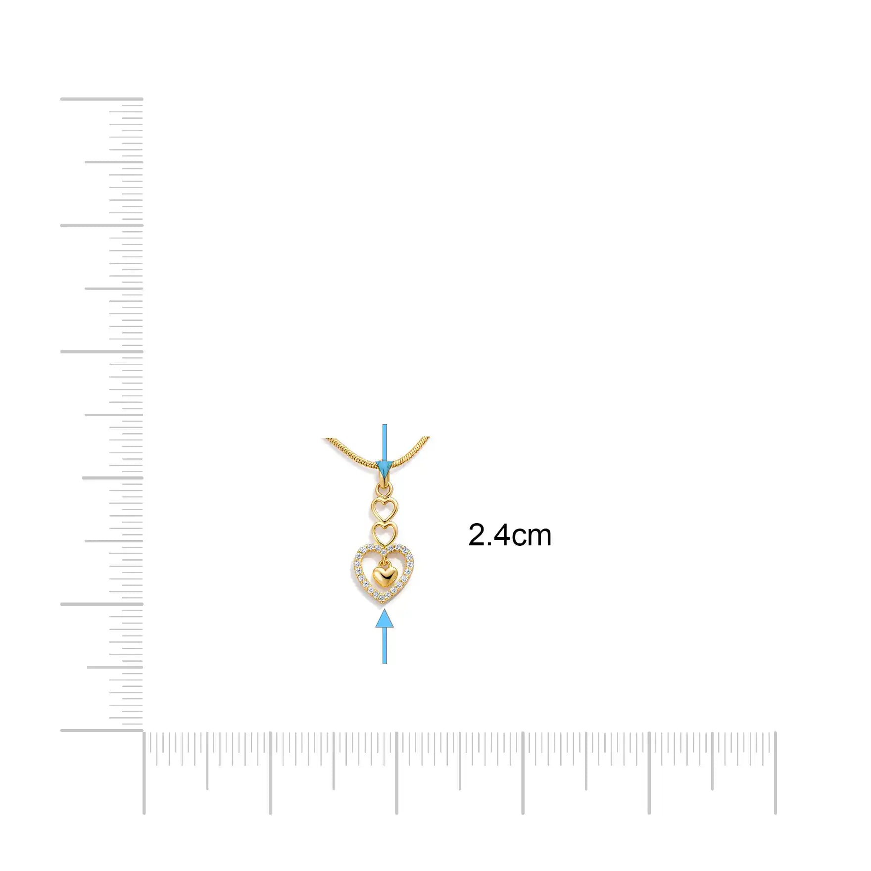 Golden Pendant PSLT80W-011