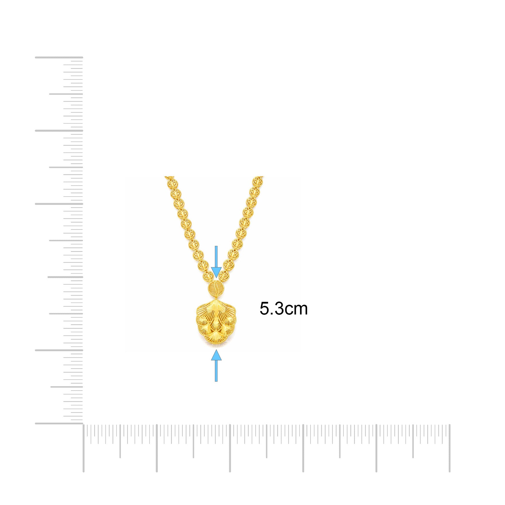 Golden Necklace medium PGNM12-085