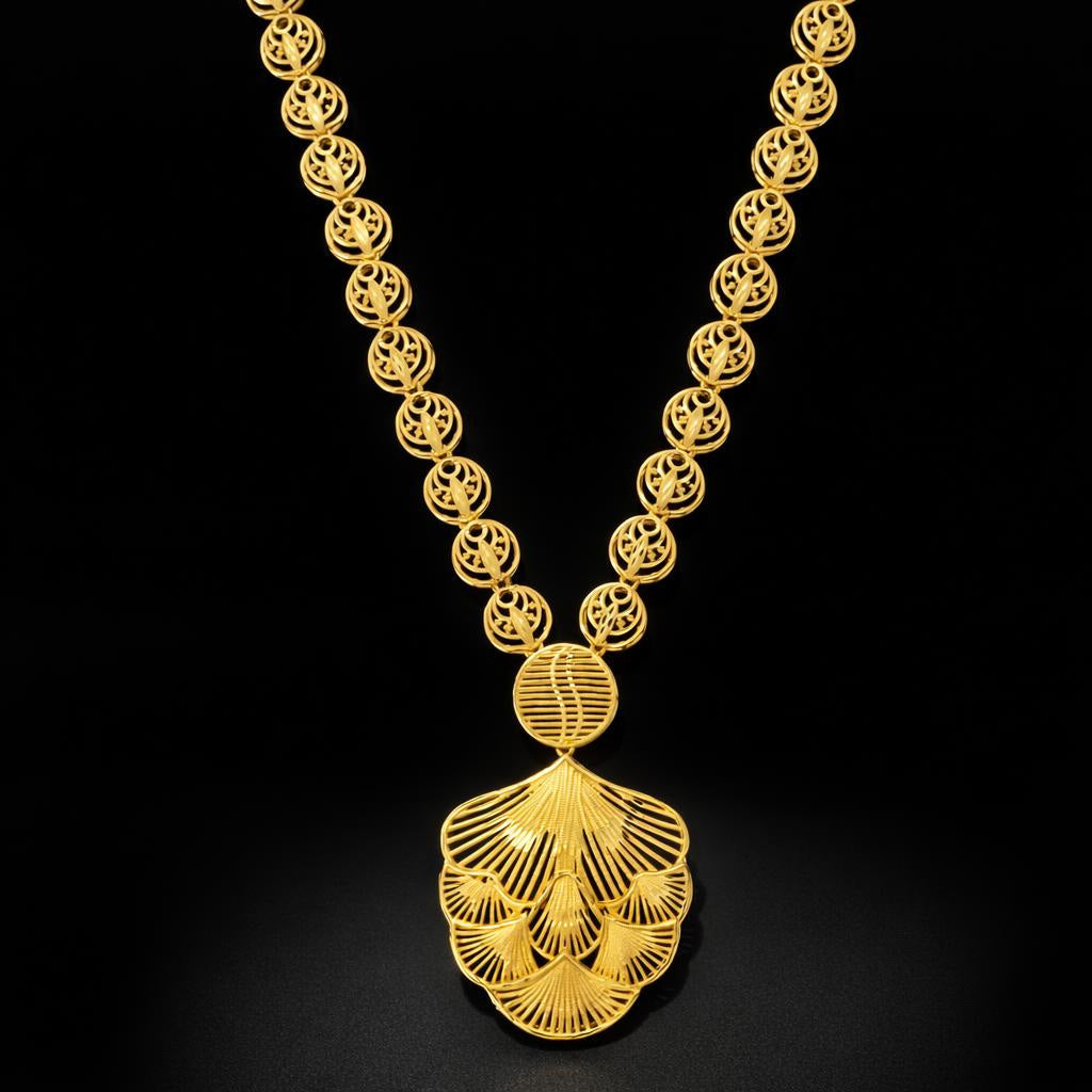 Golden Necklace medium PGNM12-085