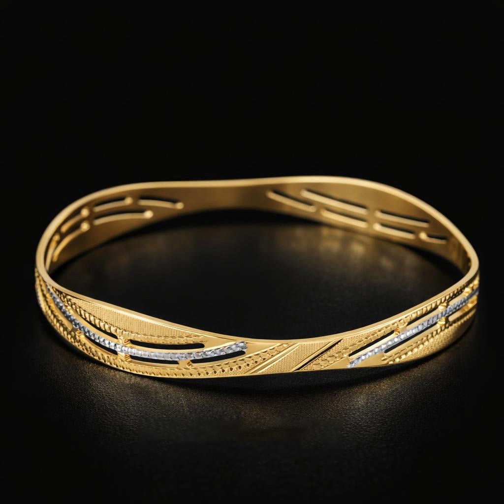 Trendy Gold Layered bangles