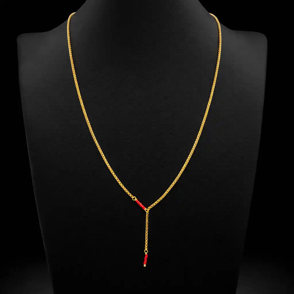 Red Bead Necklace PPNS11C-053
