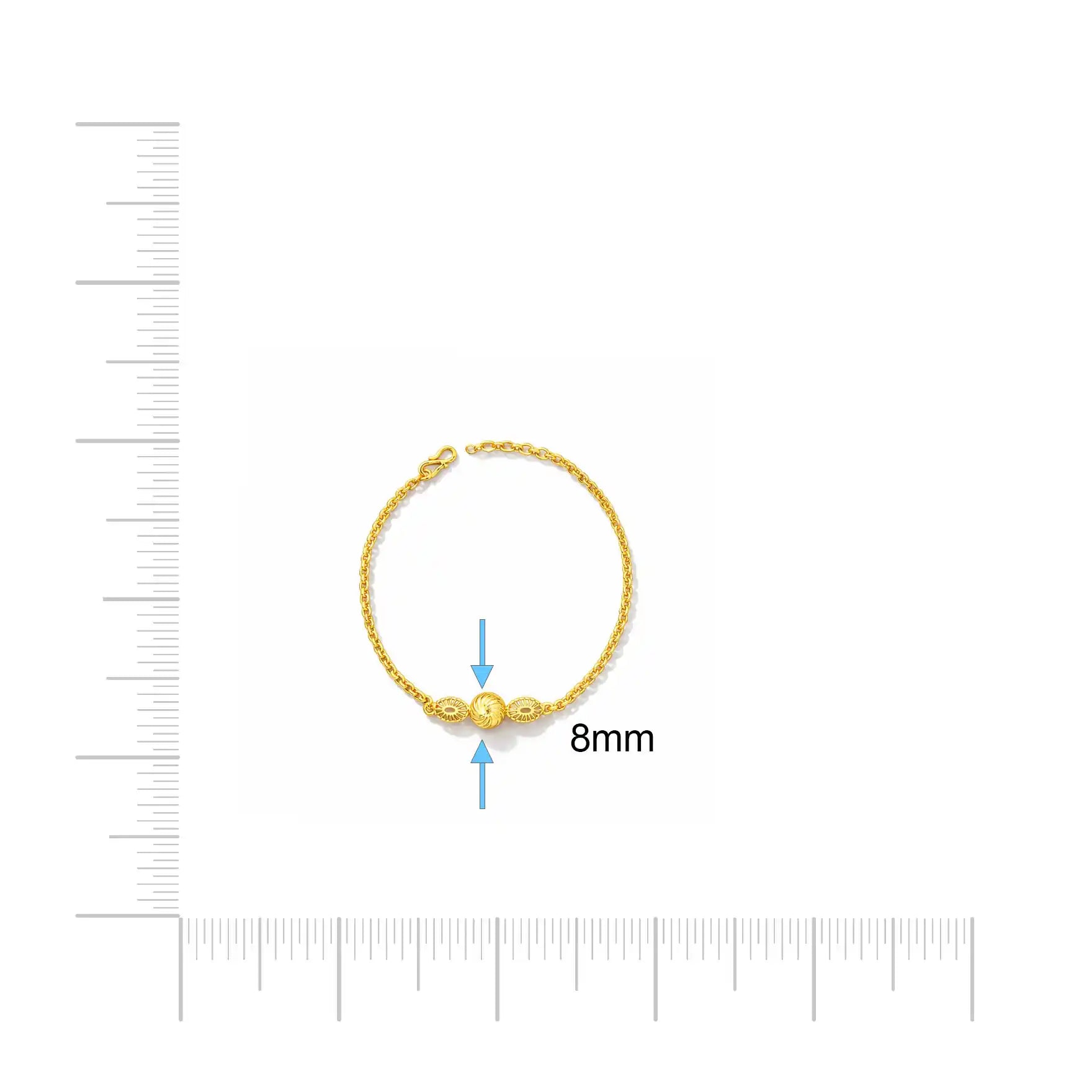 Gold Bracelet PGBR72-022