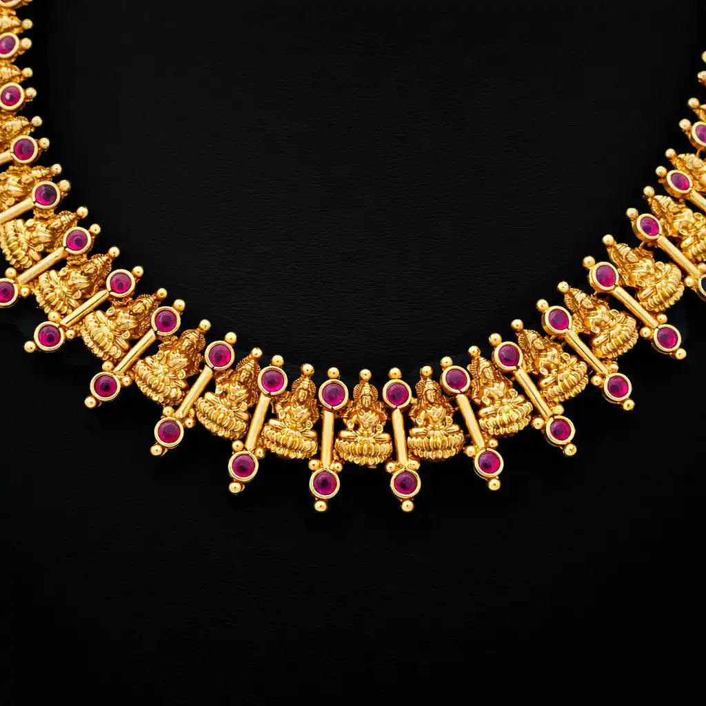 Geru Stone Necklace Short With Stud PSGRNSSR40R-0301, PSGRSTSR26R-002