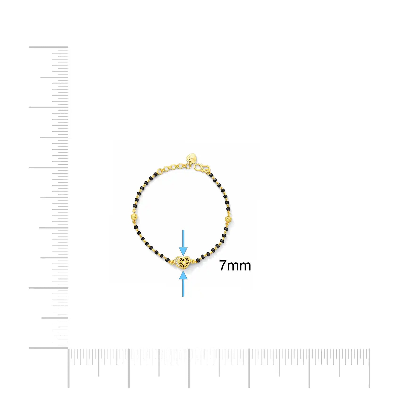 Karimani (Mangalsutra) Stone bracelet PSKMBR46W-052