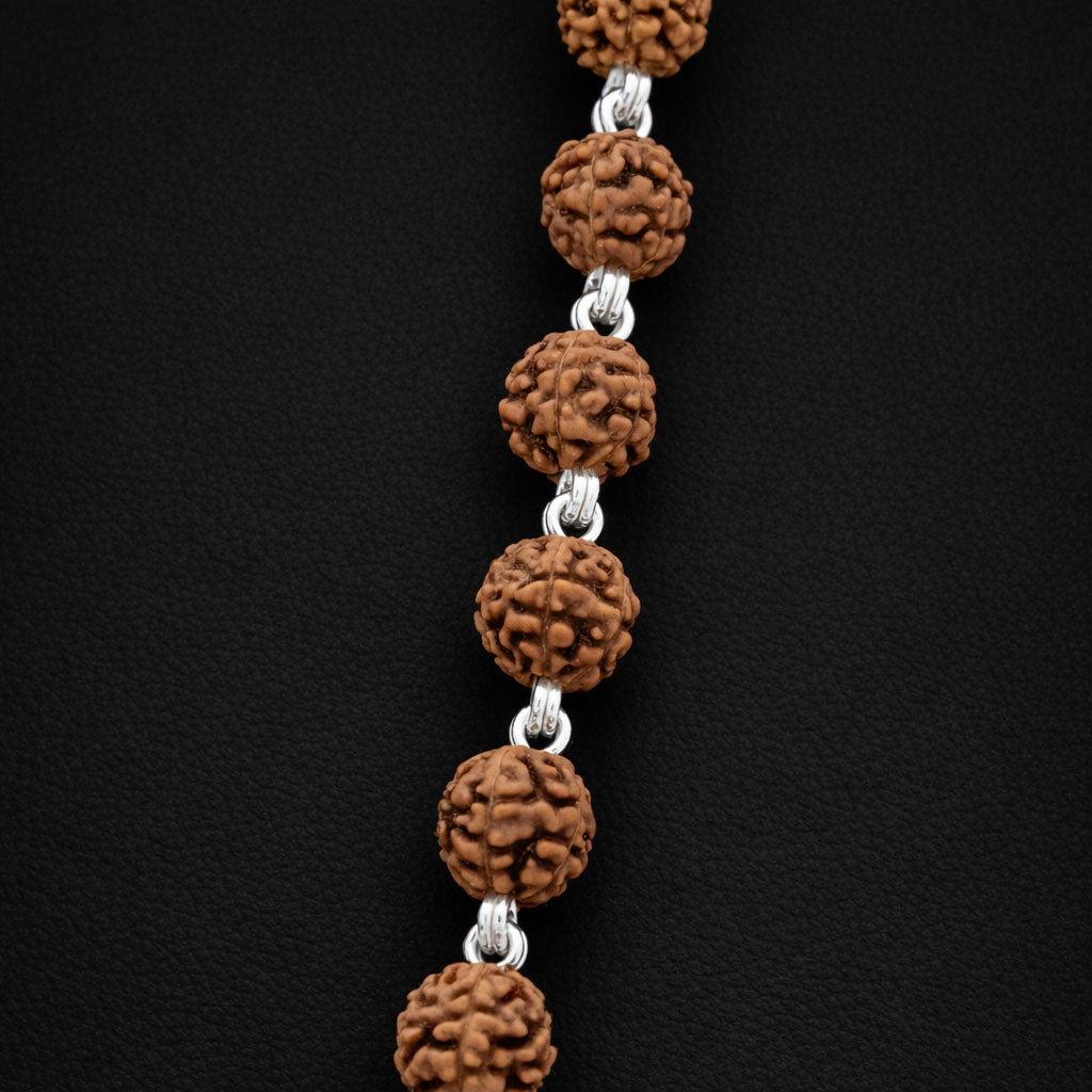 Silver Rudraksha chain MSLRUC1-008