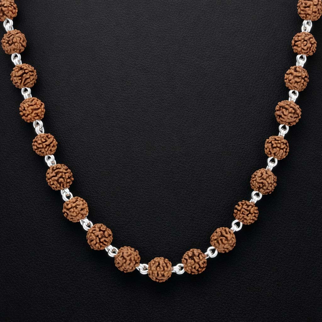 Silver Rudraksha chain MSLRUC1-008