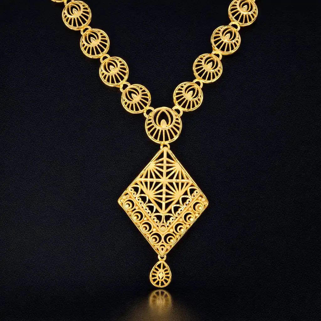 Golden Necklace medium PGNM22a-085