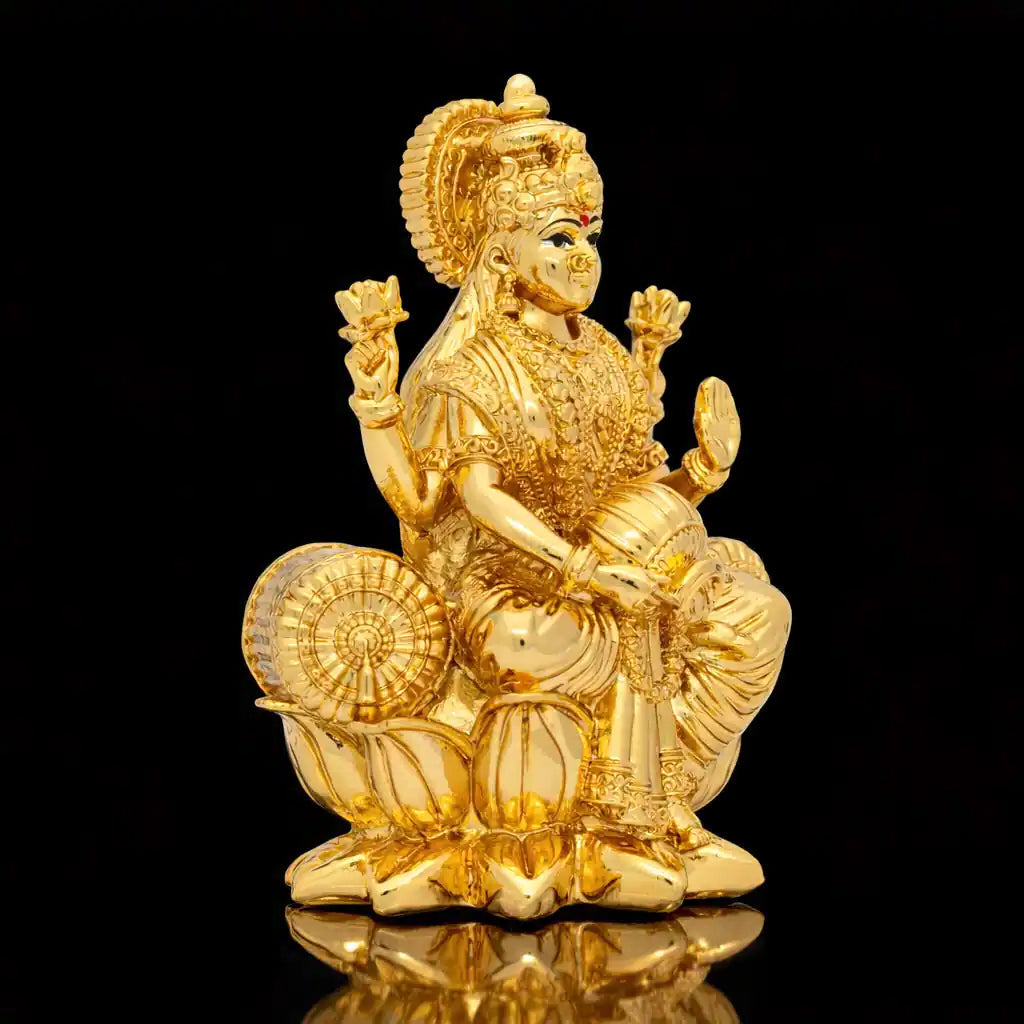 Lakshmi sitting on lotus PIDRGL40-003