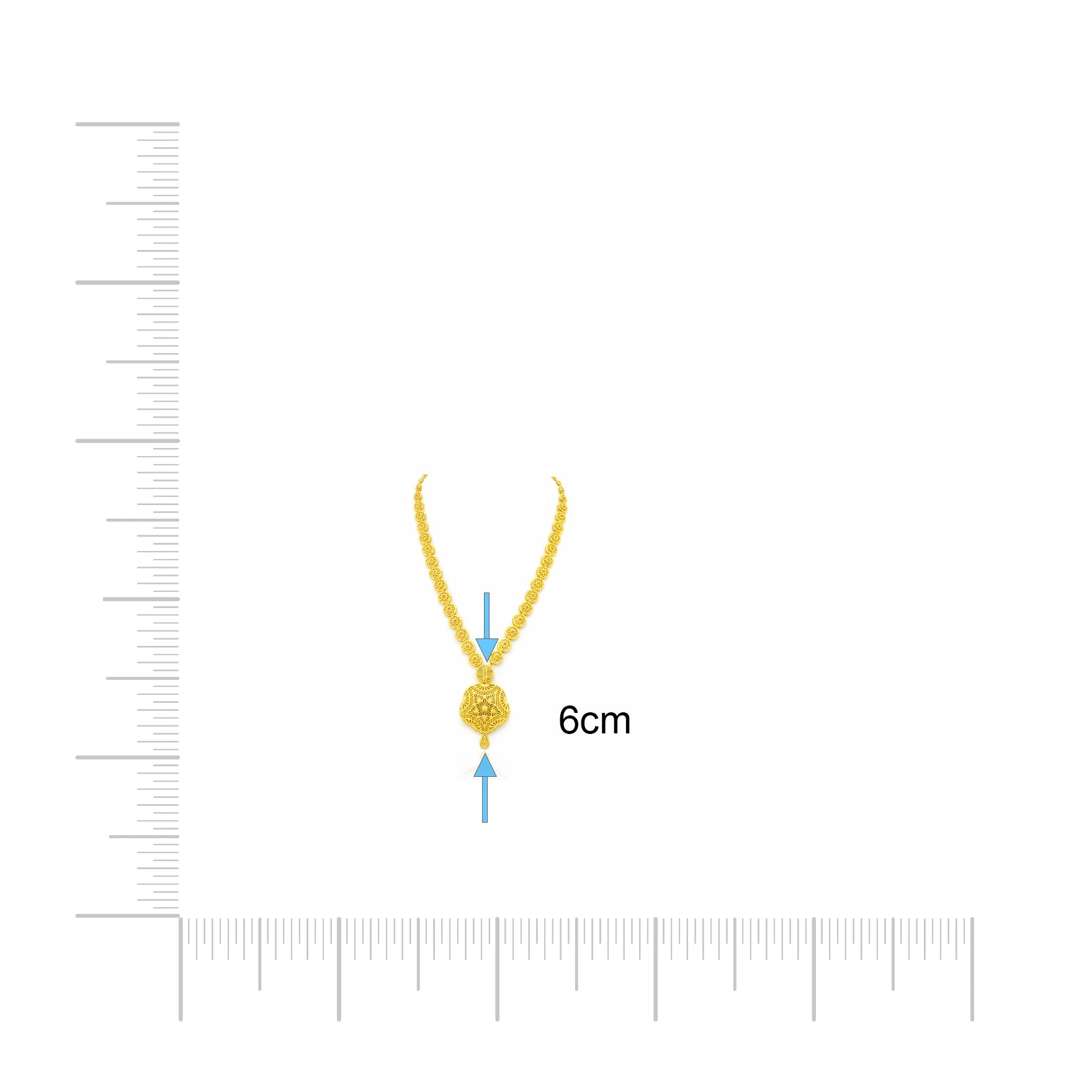 Golden Necklace medium PGNM25-085