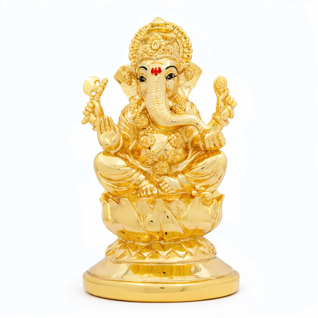 Vighnaharta 24K Gold-Layered Ganesha Murti PIDRGG102-007