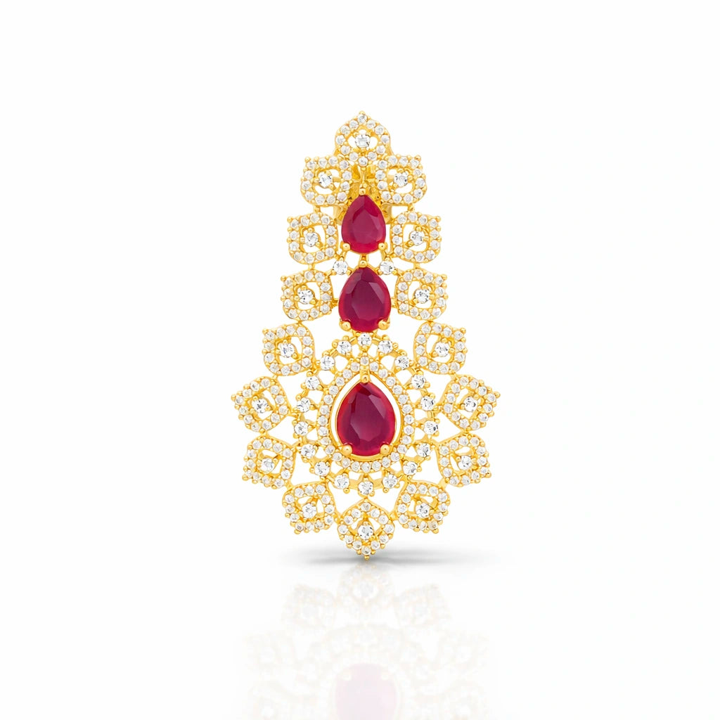 Premium Stone Necklace Short With Stud PMSNS29WR-0011, PMSHST74WR-003