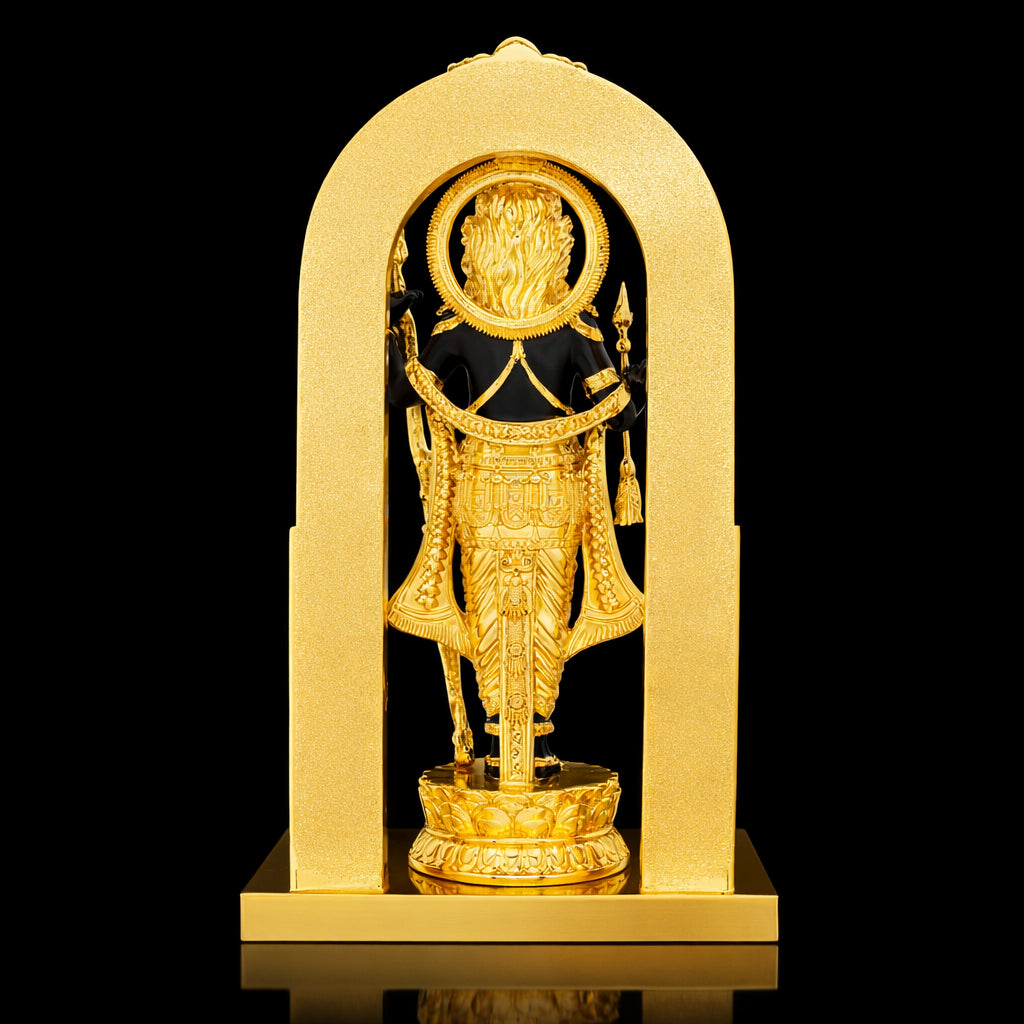 Lord Rama Gold Layered Idol with Arch PIDRBSR2-0052