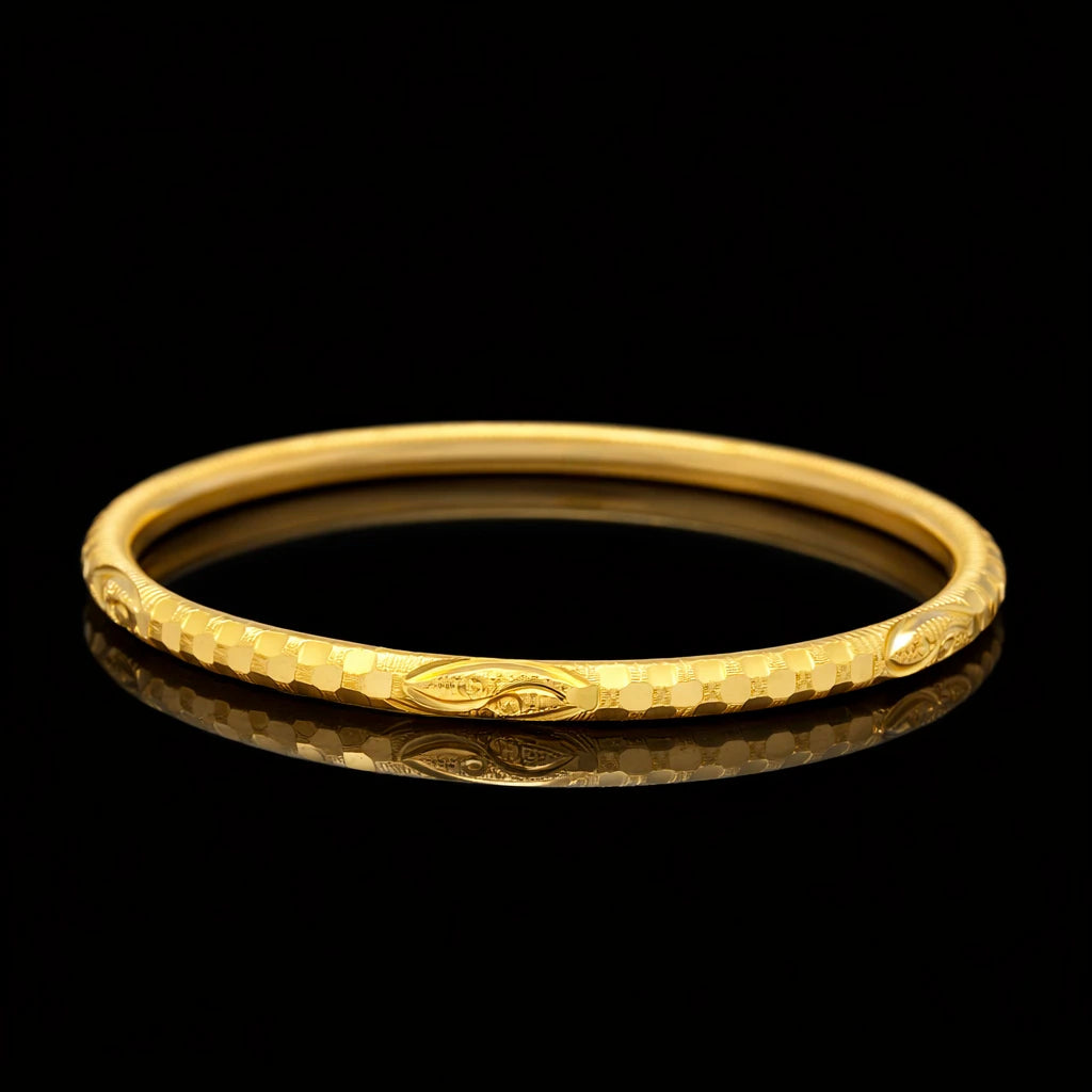 Festive 24kt gold plated bangle