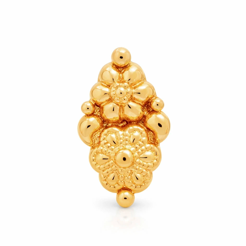 Geru Stone Necklace Short With Stud PGGRNSSR47-035, PGGRSTSR1-021