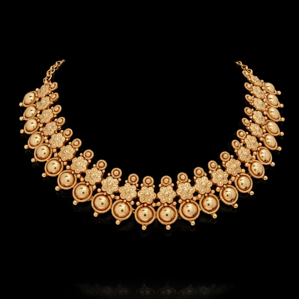 Geru Stone Necklace Short With Stud PGGRNSSR39-085, PGGRSTSR5-041