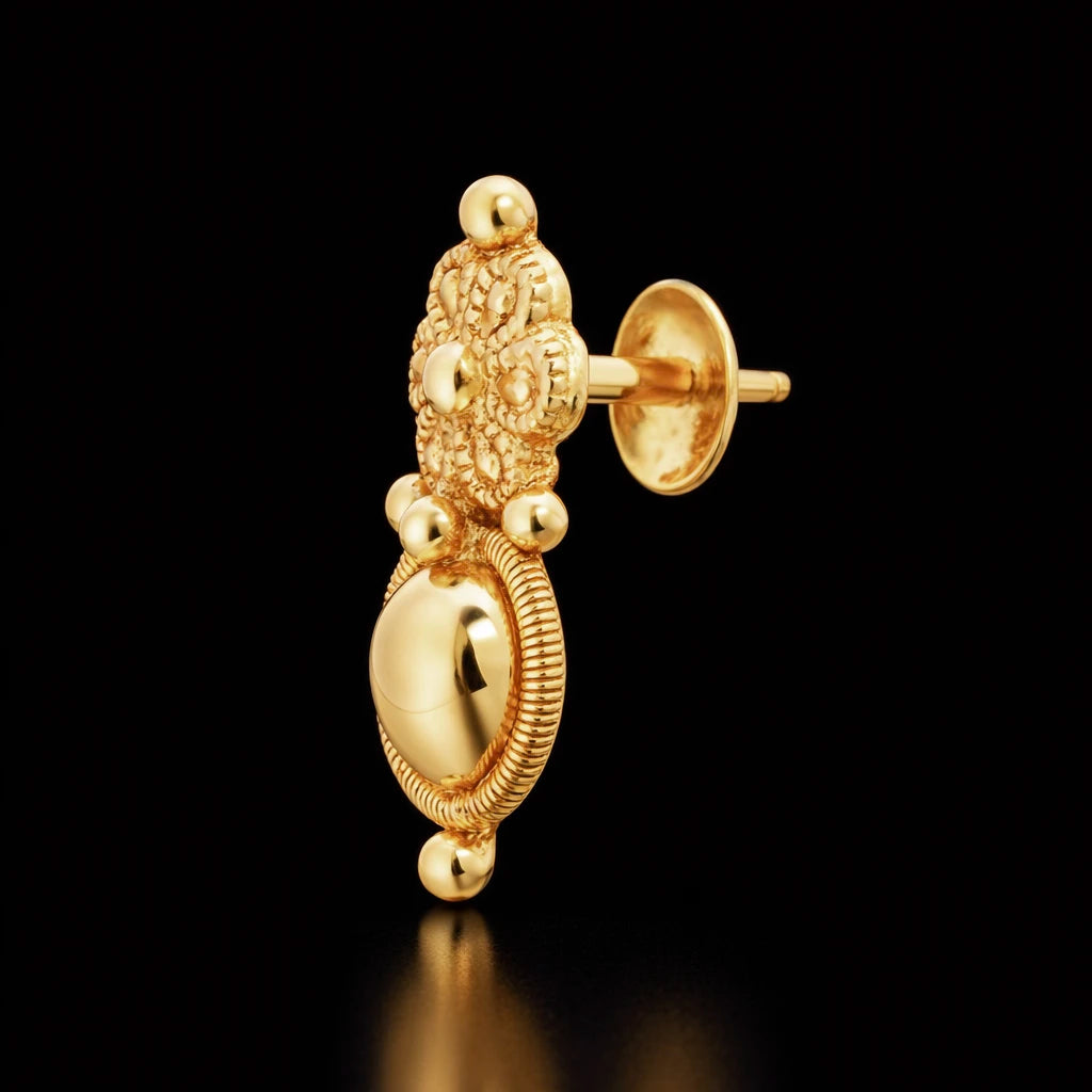 Geru Stone Necklace Short With Stud PGGRNSSR39-085, PGGRSTSR5-041