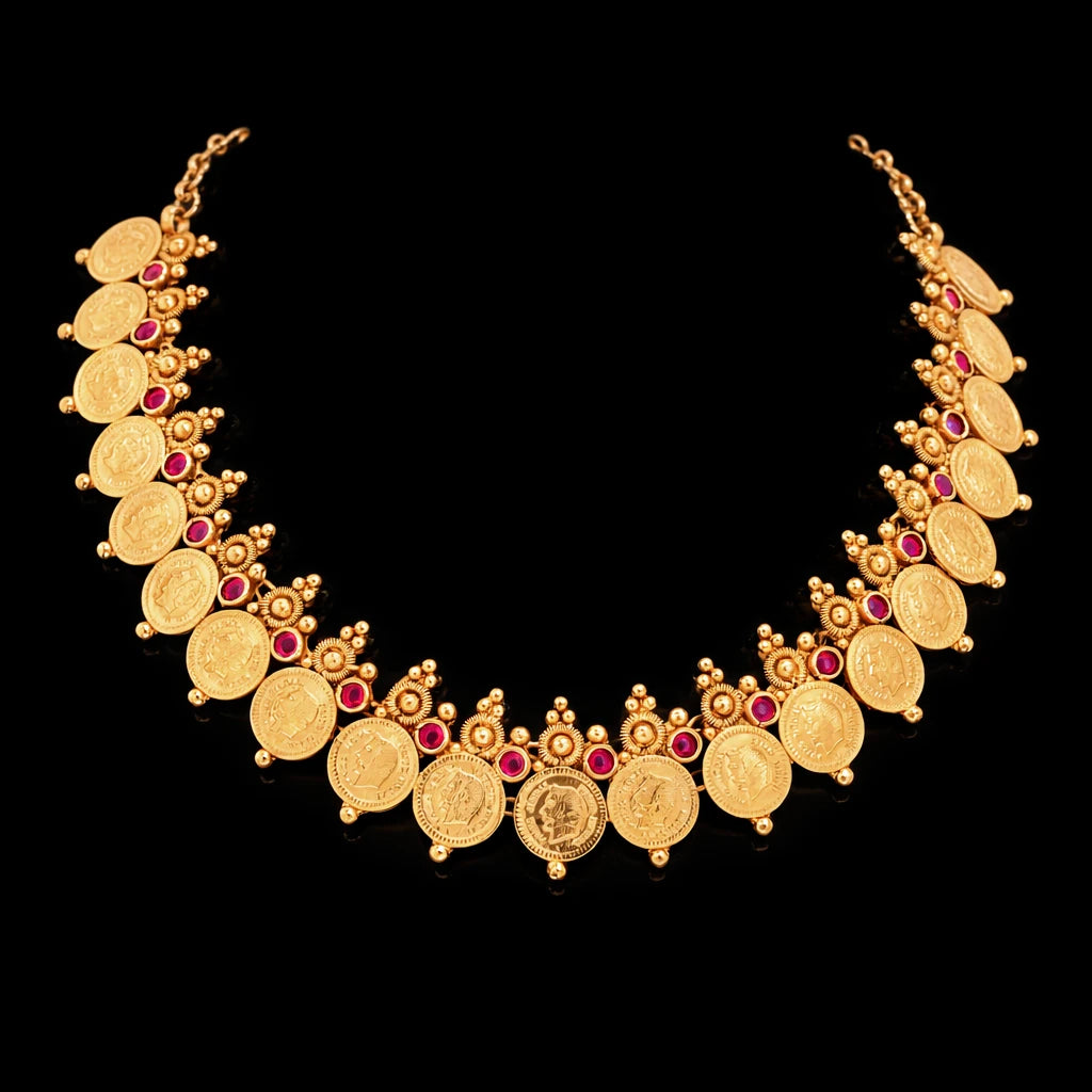 Geru Stone Necklace Short With Stud PSGRSTSR5R-021, PSGRNSSR40R-038