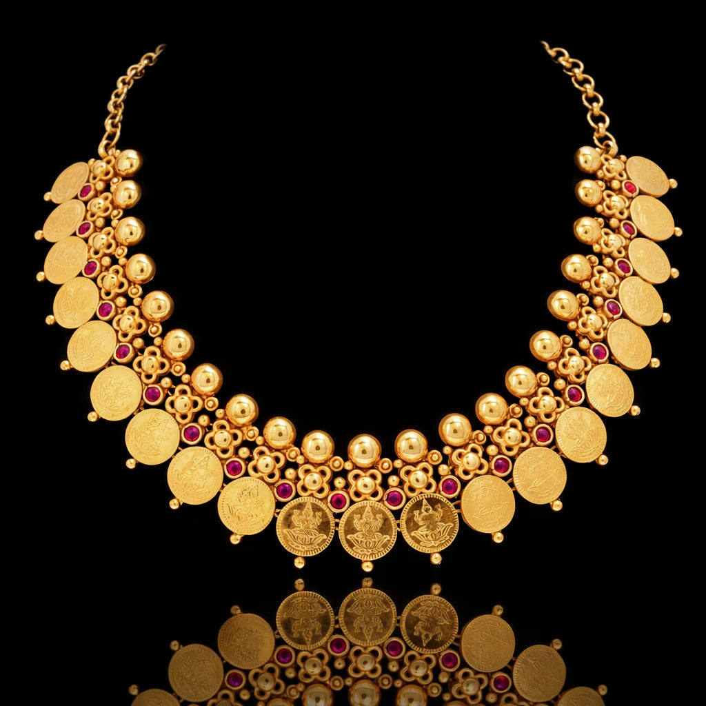 Geru Stone Necklace Short With Stud PSGRNSSR42R-038, PSGRSTSR36R-041